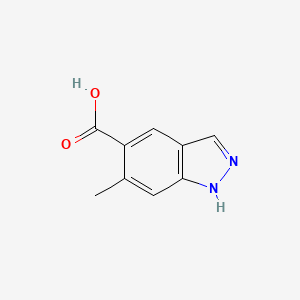 molecular formula C9H8N2O2 B8692351 6-methyl-1H-indazole-5-carboxylic acid 