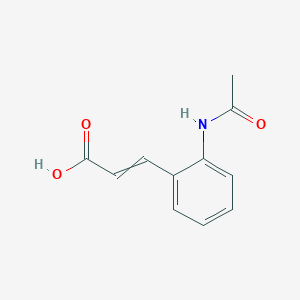 molecular formula C11H11NO3 B8692484 2-Acetaminocinnamic acid 