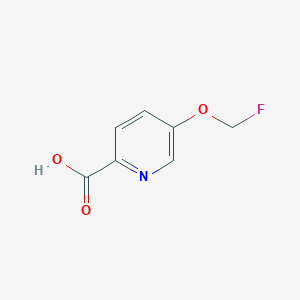 molecular formula C7H6FNO3 B8692492 5-Fluoromethoxypyridine-2-carboxylic acid 