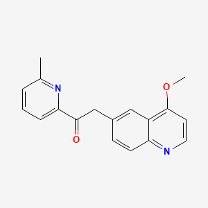 2-(4-Methoxyquinolin-6-yl)-1-(6-methylpyridin-2-yl)ethanone