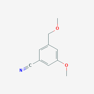 molecular formula C10H11NO2 B8692553 Benzonitrile, 3-methoxy-5-(methoxymethyl)- 