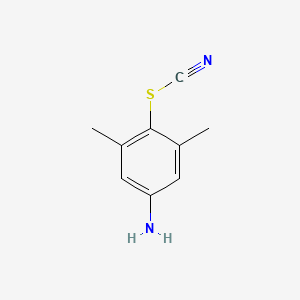 molecular formula C9H10N2S B8692556 4-Amino-2,6-dimethylphenyl thiocyanate 