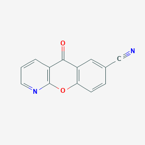 molecular formula C13H6N2O2 B8692598 5-Oxo-5H-chromeno[2,3-B]pyridine-7-carbonitrile CAS No. 53944-34-6