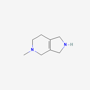 molecular formula C8H14N2 B8692610 5-Methyl-2,3,4,5,6,7-hexahydro-1H-pyrrolo[3,4-c]pyridine 