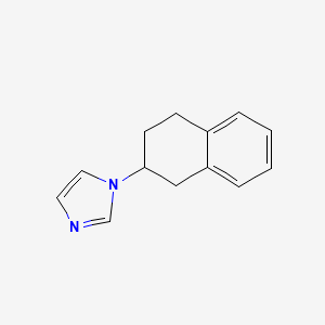 molecular formula C13H14N2 B8692616 1-(1,2,3,4-Tetrahydronaphthalen-2-yl)imidazole CAS No. 89781-80-6
