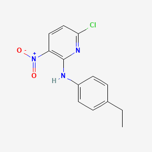 molecular formula C13H12ClN3O2 B8692639 6-chloro-N-(4-ethylphenyl)-3-nitropyridin-2-amine 