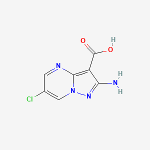 2-Amino-6-chloropyrazolo[1,5-a]pyrimidine-3-carboxylic acid