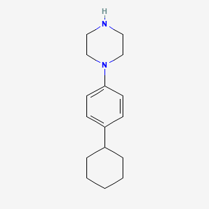 molecular formula C16H24N2 B8692747 1-(4-Cyclohexylphenyl)piperazine 
