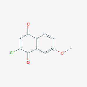 molecular formula C11H7ClO3 B8692760 2-Chloro-7-methoxynaphthalene-1,4-dione CAS No. 83228-50-6