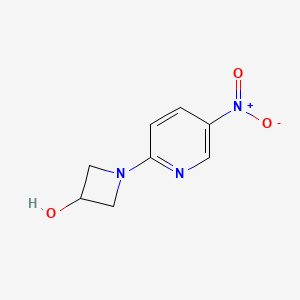 molecular formula C8H9N3O3 B8692761 1-(5-Nitropyridin-2-yl)azetidin-3-ol 