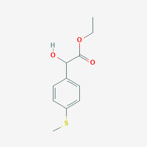 Hydroxy-(4-methylsulfanyl-phenyl)-acetic acid ethyl ester