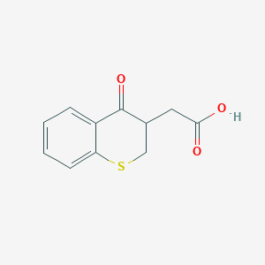molecular formula C11H10O3S B8692802 (4-Oxo-3,4-dihydro-2H-1-benzothiopyran-3-yl)acetic acid CAS No. 111993-97-6