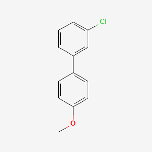 molecular formula C13H11ClO B8692804 1,1'-Biphenyl, 3-chloro-4'-methoxy- CAS No. 74447-84-0