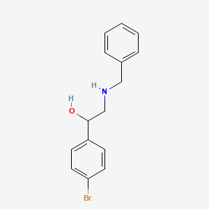 molecular formula C15H16BrNO B8692809 2-Benzylamino-1-(4-bromo-phenyl)-ethanol 