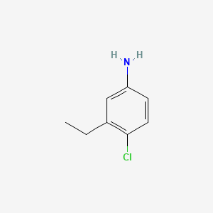 molecular formula C8H10ClN B8692899 4-Chloro-3-ethylaniline 