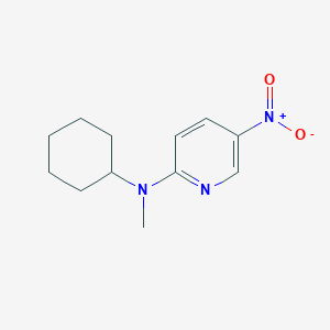 molecular formula C12H17N3O2 B8692942 2-(N-Cyclohexyl-N-methylamino)-5-nitro-pyridine 