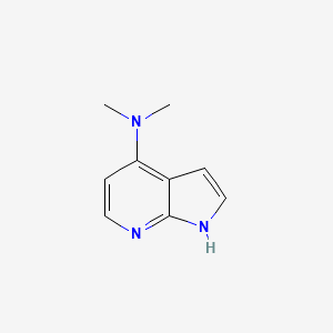 molecular formula C9H11N3 B8692960 4-Dimethylamino-7-azaindole 