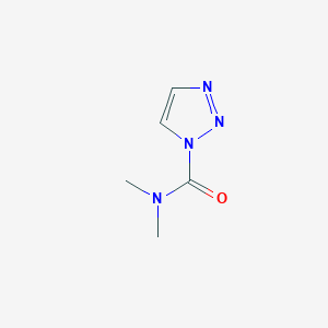 molecular formula C5H8N4O B8692965 1H-1,2,3-Triazole-1-carboxaMide, N,N-diMethyl- 
