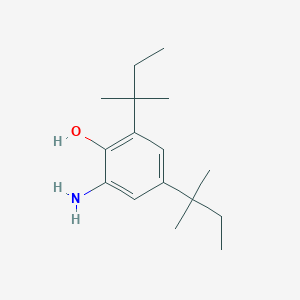2-Amino-4,6-bis(2-methylbutan-2-yl)phenol