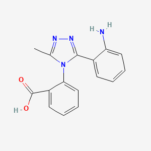 2-(3-(2-Aminophenyl)-5-methyl-4H-1,2,4-triazol-4-yl)benzoic acid