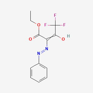 Ethyl 2-phenylhydrazono-4,4,4-trifluoro-3-oxobutyrate