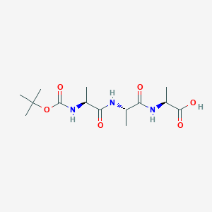 molecular formula C14H25N3O6 B8693152 N-(tert-Butoxycarbonyl)-L-alanyl-L-alanyl-L-alanine CAS No. 27317-70-0