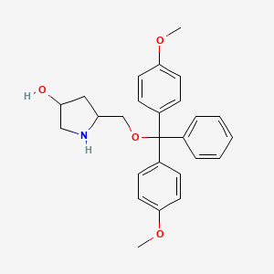 5-((Bis(4-methoxyphenyl)(phenyl)methoxy)methyl)pyrrolidin-3-ol