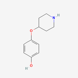molecular formula C11H15NO2 B8693192 4-(p-Hydroxyphenoxy)piperidine CAS No. 162402-35-9