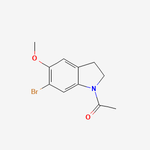 molecular formula C11H12BrNO2 B8693305 1-Acetyl-6-bromo-5-methoxyindoline 