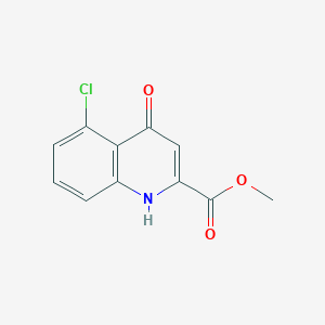 molecular formula C11H8ClNO3 B8693311 Methyl 5-chloro-4-oxo-1,4-dihydroquinoline-2-carboxylate CAS No. 20843-46-3