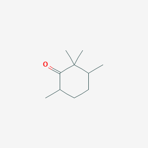 molecular formula C10H18O B8693319 2,2,3,6-Tetramethylcyclohexanone CAS No. 59860-58-1