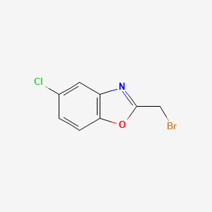 molecular formula C8H5BrClNO B8693329 2-(Bromomethyl)-5-chlorobenzo[d]oxazole CAS No. 79784-31-9