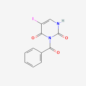 molecular formula C11H7IN2O3 B8693379 3-benzoyl-5-iodo-1H-pyrimidine-2,4-dione CAS No. 161263-60-1