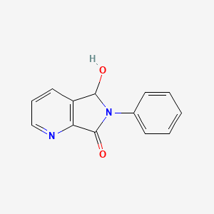 molecular formula C13H10N2O2 B8693461 7H-Pyrrolo[3,4-b]pyridin-7-one, 5,6-dihydro-5-hydroxy-6-phenyl- CAS No. 122706-49-4
