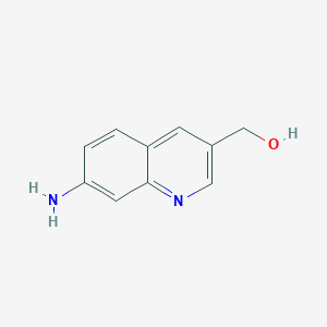 molecular formula C10H10N2O B8693502 (7-Aminoquinolin-3-yl)methanol CAS No. 908247-69-8