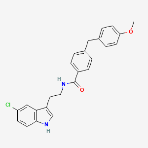 Benzamide, N-[2-(5-chloro-1H-indol-3-yl)ethyl]-4-[(4-methoxyphenyl)methyl]-