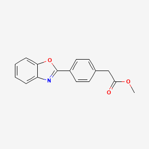 Methyl 4-(benzoxazol-2-yl)phenylacetate