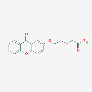molecular formula C18H16O5 B8693570 5-(9-oxo-9H-xanthen-2-yloxy)pentanoic acid 