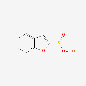molecular formula C8H5LiO3S B8693582 Lithium benzofuran-2-sulfinate 