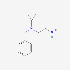 molecular formula C12H18N2 B8693616 N'-benzyl-N'-cyclopropylethane-1,2-diamine CAS No. 91907-31-2