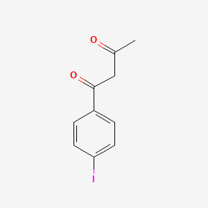 molecular formula C10H9IO2 B8693624 1-(4-Iodophenyl)butane-1,3-dione 