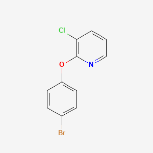 molecular formula C11H7BrClNO B8693628 2-(4-Bromophenoxy)-3-chloropyridine 