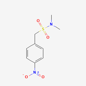 molecular formula C9H12N2O4S B8693637 N,N-dimethyl-4-nitrobenzenemethanesulphonamide 