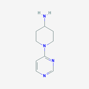 molecular formula C9H14N4 B8693643 1-(Pyrimidin-4-yl)piperidin-4-amine 
