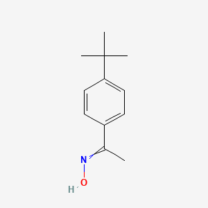 molecular formula C12H17NO B8693645 Ethanone, 1-[4-(1,1-dimethylethyl)phenyl]-, oxime CAS No. 93971-54-1