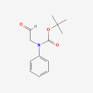 molecular formula C13H17NO3 B8693654 Tert-butyl (2-oxoethyl)phenylcarbamate CAS No. 141222-95-9