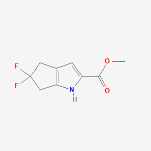 Methyl 5,5-difluoro-1,4,5,6-tetrahydrocyclopenta[b]pyrrole-2-carboxylate