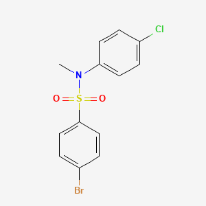 4-Bromo-N-(4-chlorophenyl)-N-methylbenzene-1-sulfonamide
