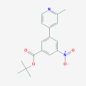 molecular formula C17H18N2O4 B8693787 Tert-butyl 3-(2-methylpyridin-4-yl)-5-nitrobenzoate 