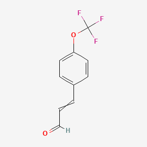 molecular formula C10H7F3O2 B8693795 3-(4-Trifluoromethoxyphenyl)propenal 